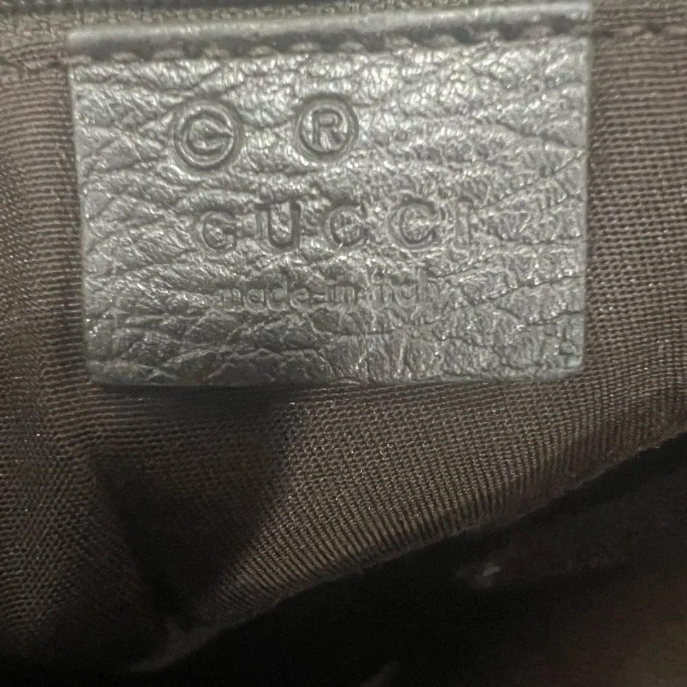 GUCCI Crystal Monogram Flap Messenger Bag Beige